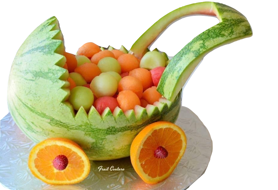 watermelon baby shower fruit carriage Watermelon Baby Carriage – Fruit Couture
