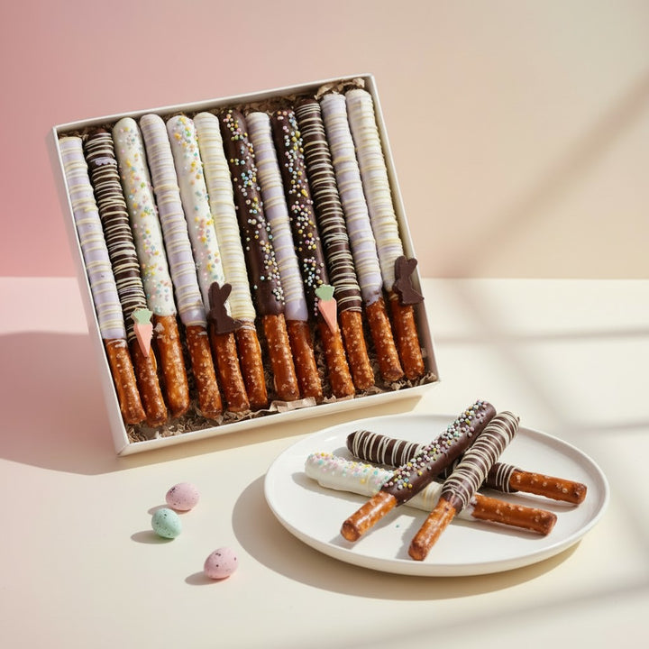 Easter Chocolate Covered Pretzels