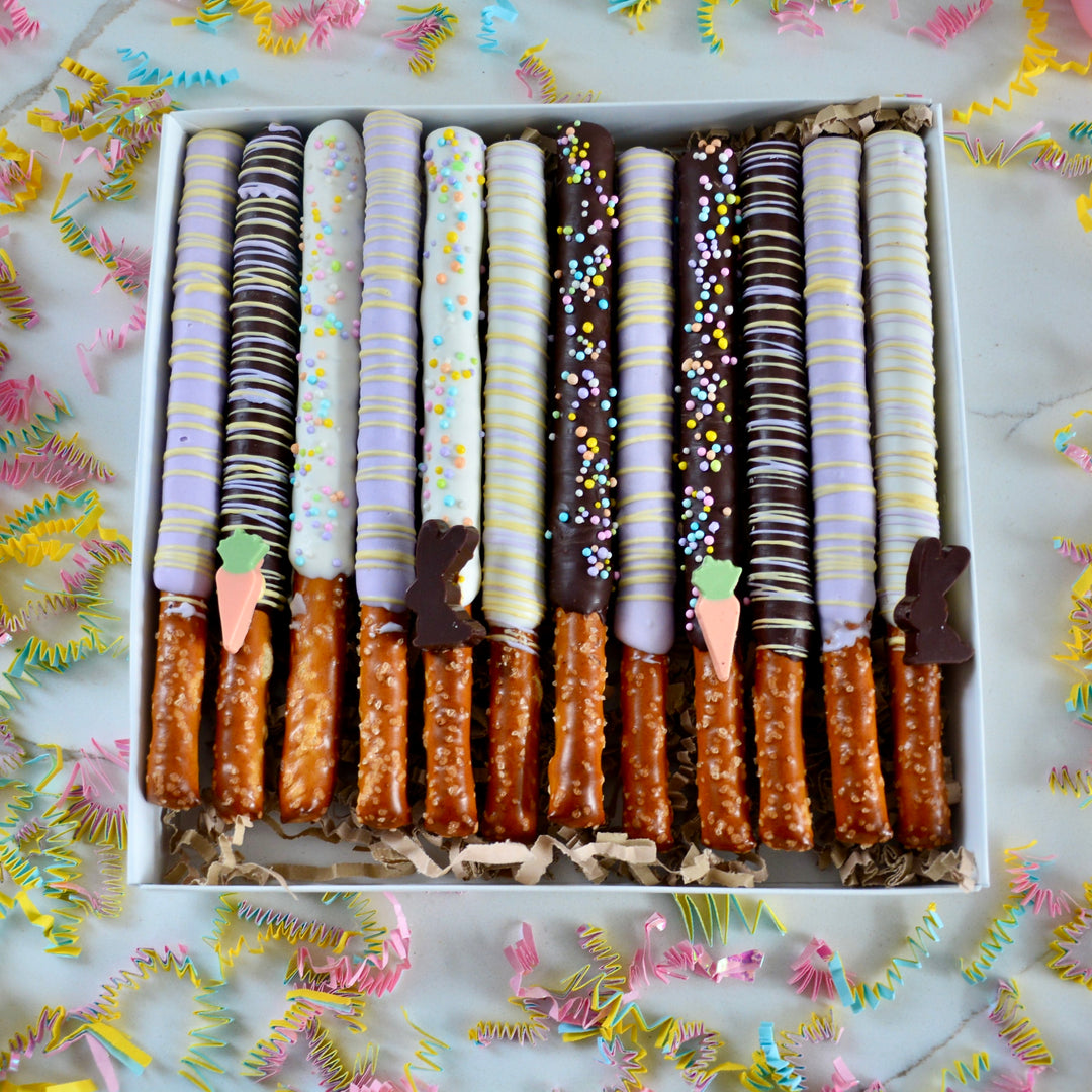 Easter Chocolate Covered Pretzels