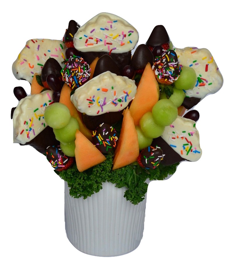 SPRINKLED CUPCAKE BOUQUET