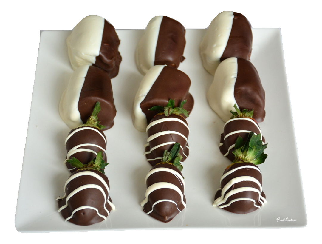 Chocolate Dipped Bananas & Strawberries