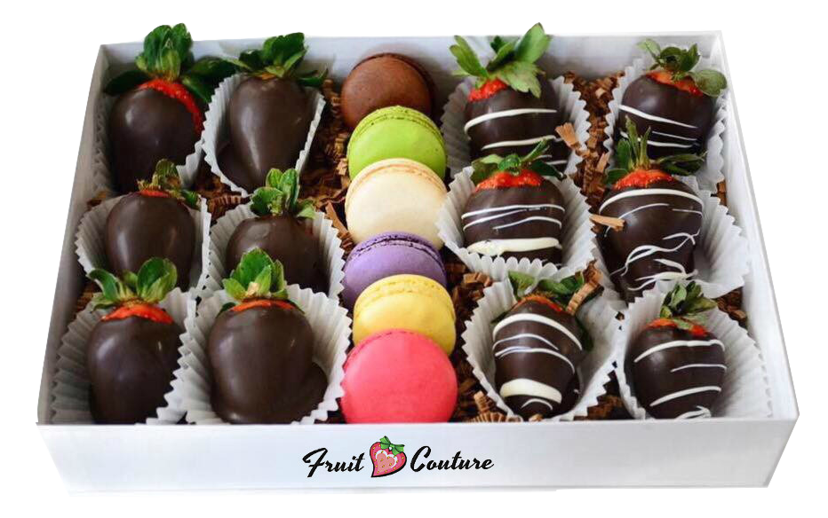 Assorted Chocolate Dipped Strawberry Gift Box