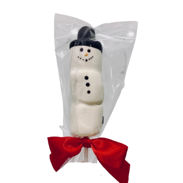 Snowman Marshmallow Pop